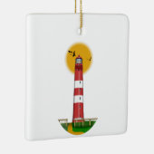 Amrum Lighthouse Duitsland Keramisch Ornament (Rechts)