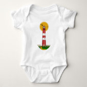 Amrum Lighthouse Duitsland Romper (Voorkant)