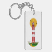 Amrum Lighthouse Duitsland Sleutelhanger (Voorkant Links)