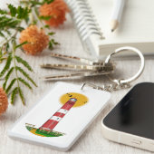 Amrum Lighthouse Duitsland Sleutelhanger (Voorkant Rechts)