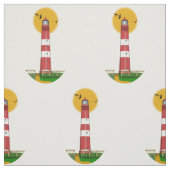 Amrum Lighthouse Duitsland Stof (Swatch)