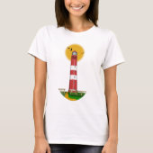 Amrum Lighthouse Duitsland T-shirt (Voorkant)