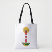 Amrum Lighthouse Duitsland Tote Bag (Voorkant)