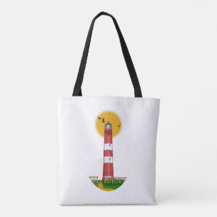 Amrum Lighthouse Duitsland Tote Bag