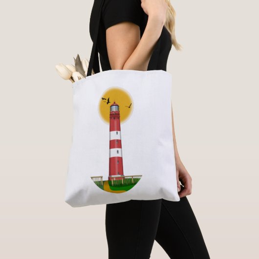 Amrum Lighthouse Duitsland Tote Bag (Dichtbij)