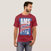 AMS Amsterdam Airport T-shirt (Voorkant volledig)
