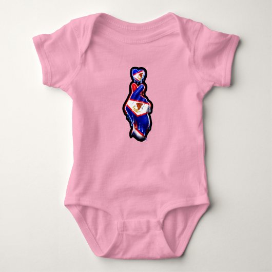 AmSamoa Vinger Hart Zwart Romper (Voorkant)