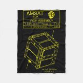 AMSAT Fox-1 Assembly Blanket Fleece Deken (Voorkant)