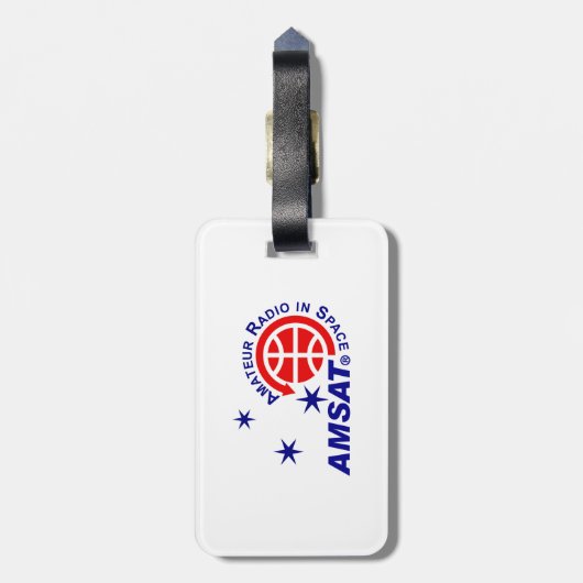 AMSAT Horizontale Logo Bagagelabel (Achterkant verticaal)