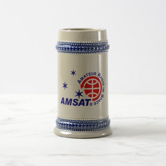 AMSAT Logo Beer Stein Bierpul (Center)