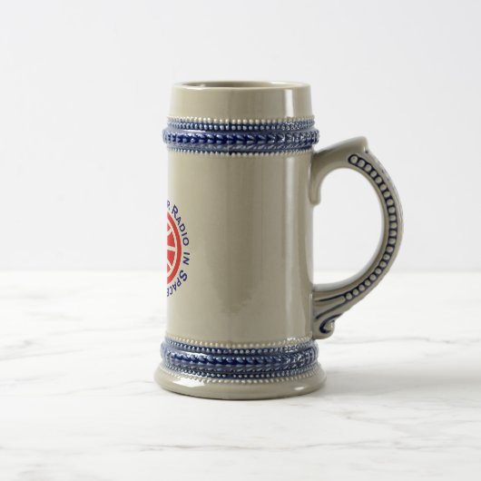 AMSAT Logo Beer Stein Bierpul (Rechts)
