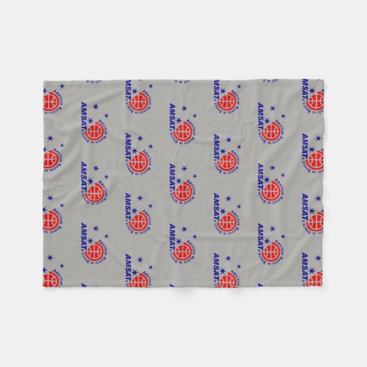 AMSAT Logo Fleece Blanket (Voorkant (Horizontaal))