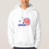 AMSAT Logo Hooded Sweatshirt (Voorkant)