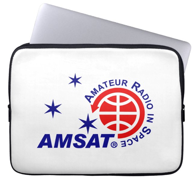 AMSAT-Logo-laptophoes Laptop Sleeve (Voorkant)