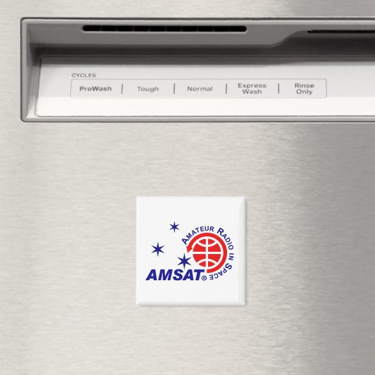 AMSAT Logo Magnet (Insitu (Vaatwasser))
