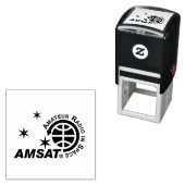 AMSAT Logo Zelfinktstempel Zelfinktende Stempel (In situ)