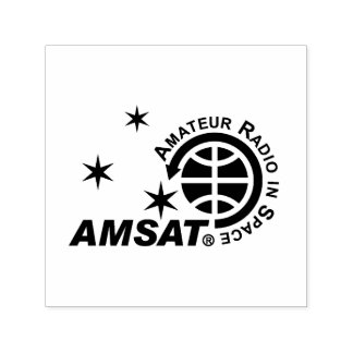 AMSAT Logo Zelfinktstempel Zelfinktende Stempel