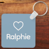 Amstaff Amerikaanse Staffordshire Terrier Regenboo Sleutelhanger (Achterkant)