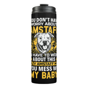 Amstaff Dog Mam American Staffordshire Terrier Thermosbeker