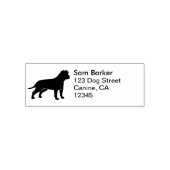 AMstaff hond silhouet retouradres Zelfinktende Stempel (Design)