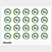 Amstaff Ronde Sticker (Vel)