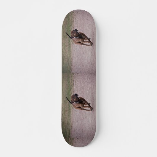 Amstaff running persoonlijk skateboard (Voorkant)