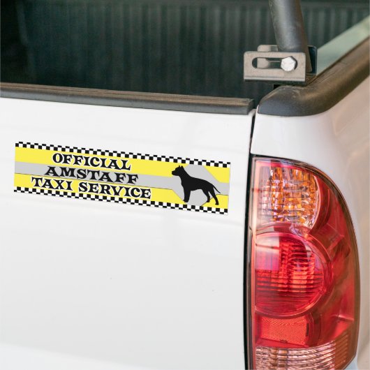 AmStaff Taxi Service Bumpersticker (Op Truck)