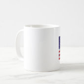 AmStaff USA grunge flag // TASSE CUP Koffiemok (Voorkant links)