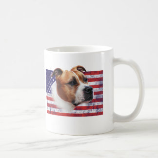 AmStaff USA grunge flag // TASSE CUP Koffiemok
