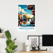 Amstelveen Vintage Reisposter Ski Nationaal Park Poster (Thuiskantoor)