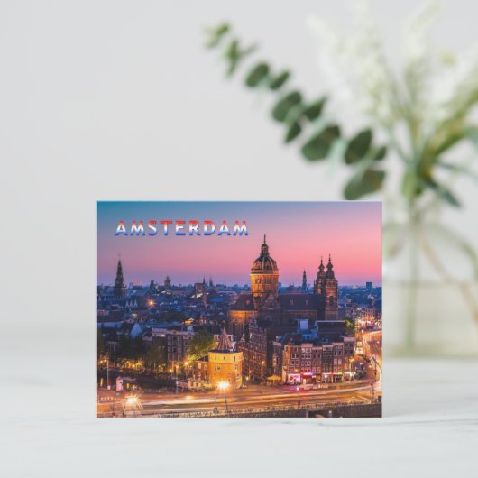 Amsterdam 003B Briefkaart (Staand voorkant)