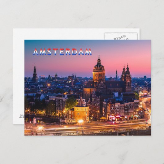 Amsterdam 003B Briefkaart (Voorkant / Achterkant)