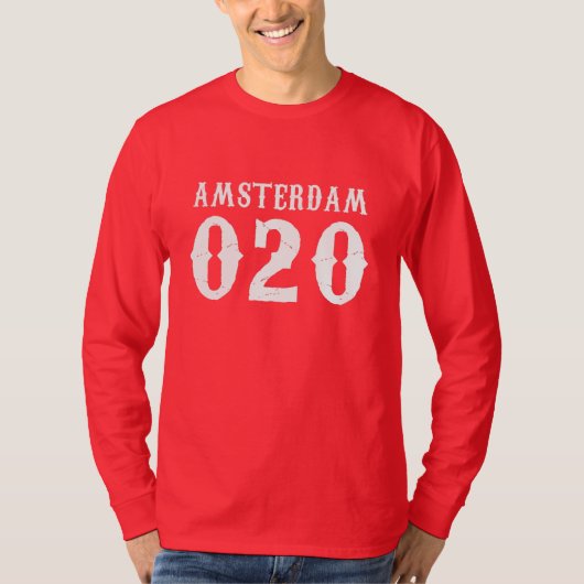 Amsterdam 020 T-Shirt (Voorkant)