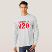Amsterdam 020 T-Shirt (Voorkant volledig)