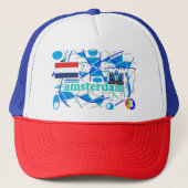 Amsterdam 10 Kappe Trucker Pet (Voorkant)