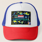 Amsterdam 11 Kappe Trucker Pet (Voorkant)
