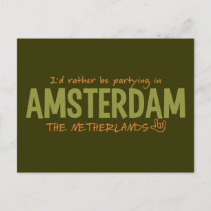 AMSTERDAM aangepast briefkaart kleur