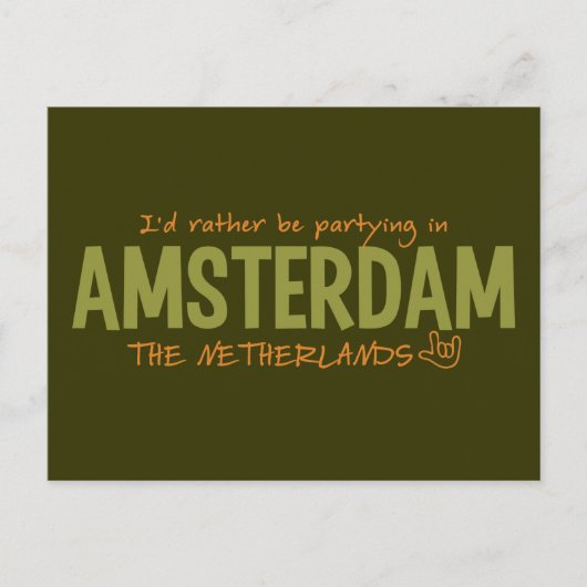 AMSTERDAM aangepast briefkaart kleur (Voorkant)