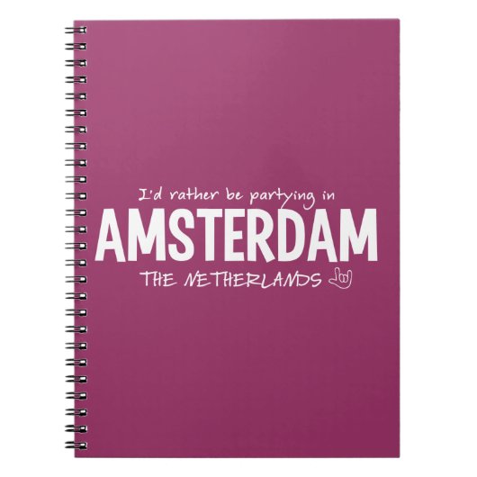 AMSTERDAM aangepast notitieboek kleur (Voorkant)