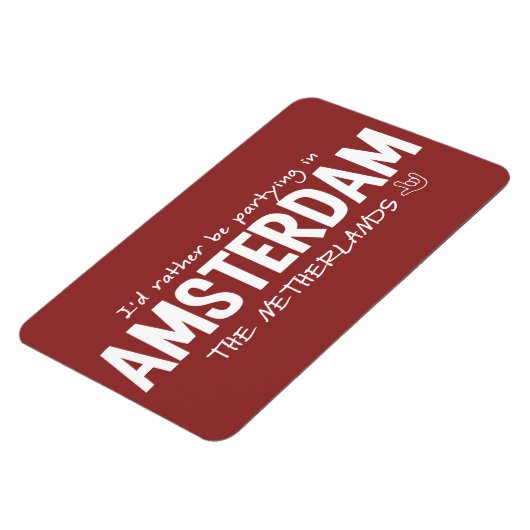 AMSTERDAM aangepaste kleurmagneet Magneet (Linkerzijde)