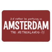 AMSTERDAM aangepaste kleurmagneet Magneet (Horizontaal)