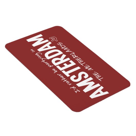 AMSTERDAM aangepaste kleurmagneet Magneet (Rechterzijde)