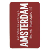 AMSTERDAM aangepaste kleurmagneet Magneet (Verticaal)