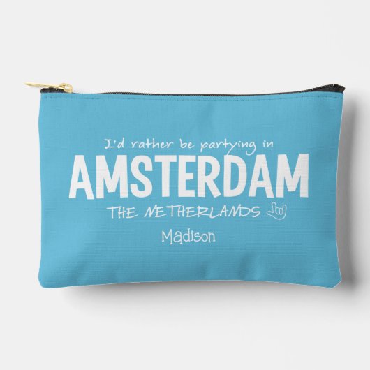 AMSTERDAM aangepaste naam & kleur Etui (Voorkant)