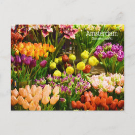 Amsterdam - aanloopmarkt briefkaart