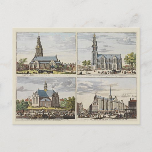  Amsterdam, Amsterdam, kerken Briefkaart (Voorkant)