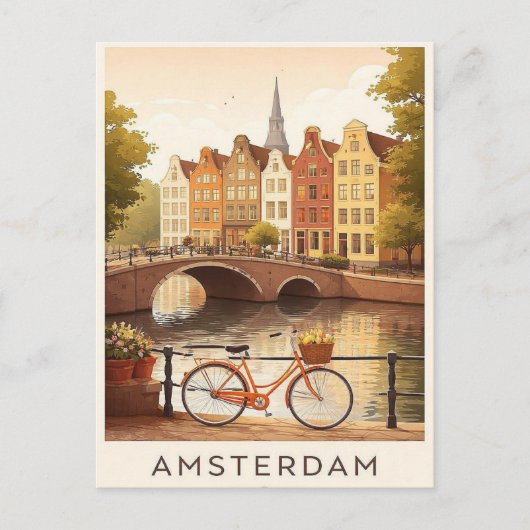 Amsterdam. Ansichtkaart Briefkaart (Voorkant)