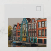 AMSTERDAM ANSICHTKAART BRIEFKAART (Voorkant / Achterkant)