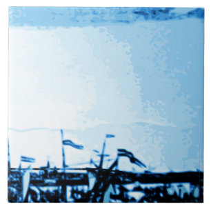 Amsterdam Antiek Scheepswerf Delftware Kijk B5 Tegeltje