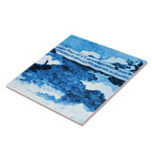 Amsterdam Antiek Scheepswerftware  Kijk A4 Tegeltje (Zijkant)